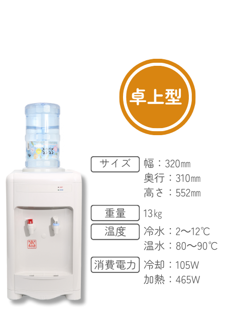卓上型の商品仕様